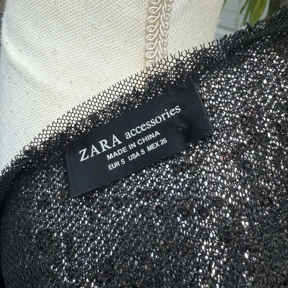 Brown Gold Sequin long Sleeve Shirt Shirt ZARA